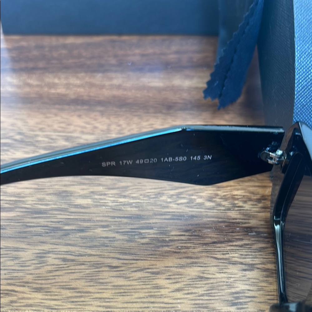 Prada Black Rectangular Sunglasses - image 2